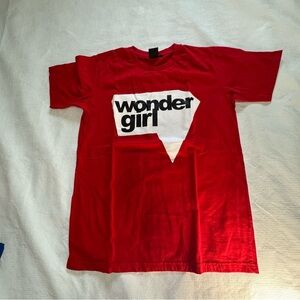 Me and U Incredible Girl Red Graphic Tee - Short Sleeve Family Couple Shirt SZ M